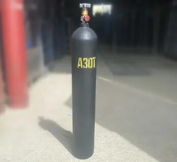 Какой объем азота в баллоне