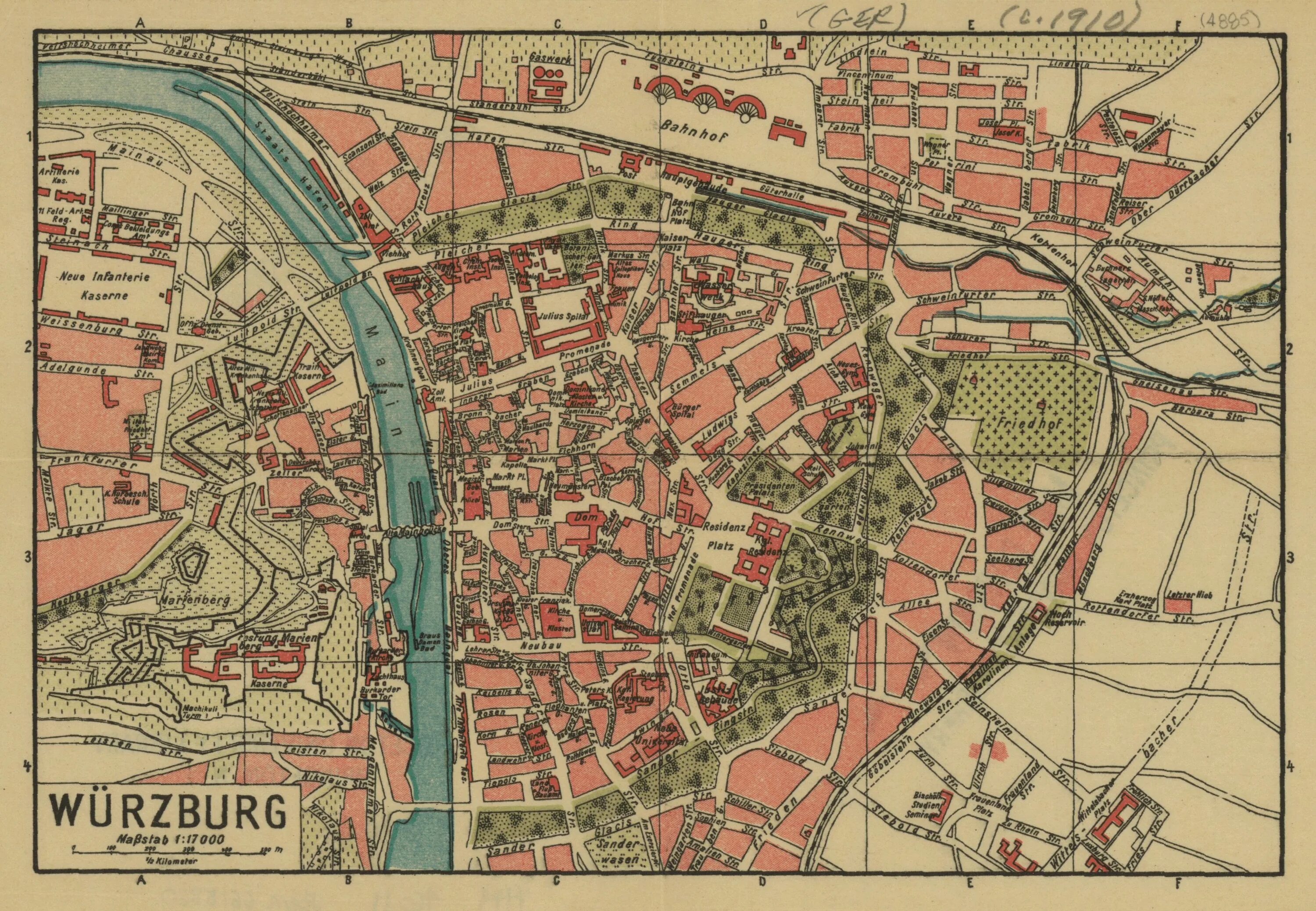 Вюрцбург на карте. Карта Вюрцбурга с достопримечательностями. Город Вюрцбург Германия на карте. Вюрцбург на карте Германии. Военная 16 на карте