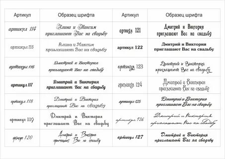 Пример артикула