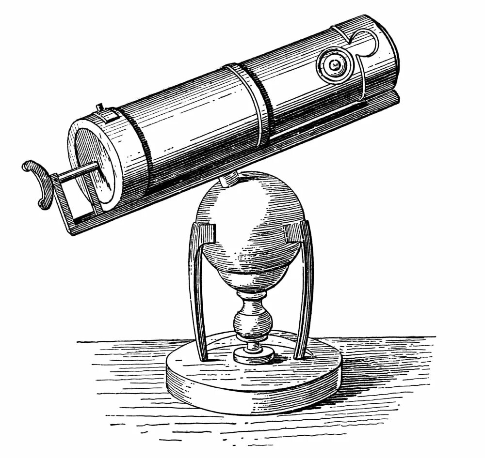 Изобретение Исаака Ньютона зеркальный телескоп. Первый реактивный двигатель ньютона