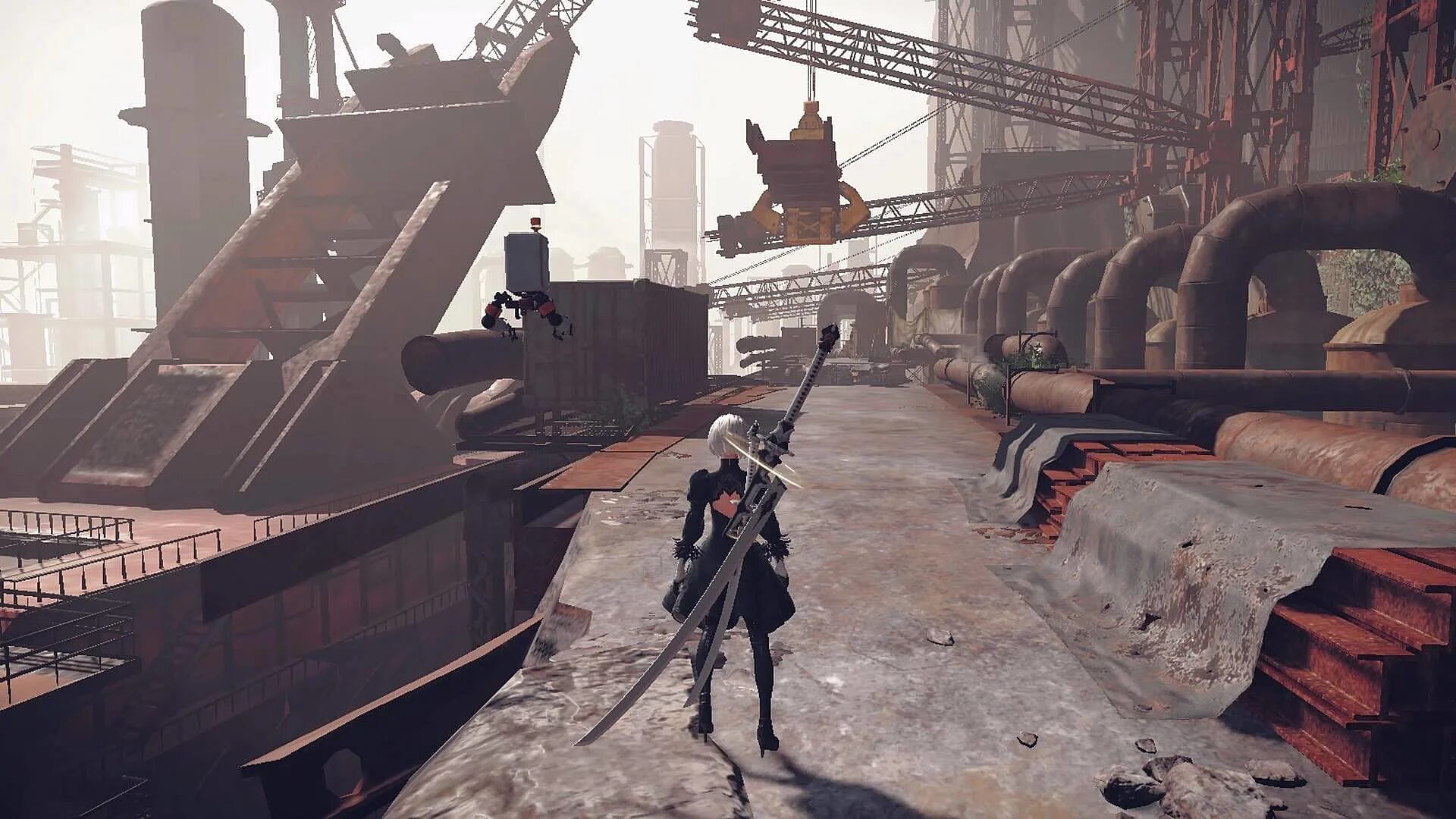 NIER Automata геймплей. Niera Automata геймплей. NIER Automata геймплея. NIER Automata завод. Automata ps4