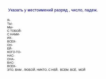 Презентация повторение по теме местоимение