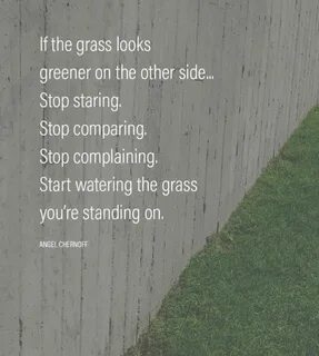 Grass greener on the other side