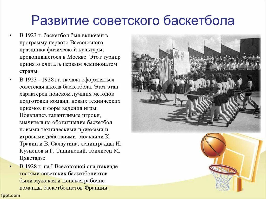 Баскетбол в России 1923. Развитие баскетбола. История развития баскетбола. Становление баскетбола в России.