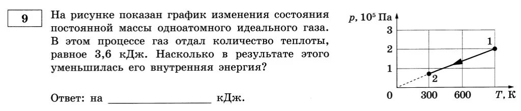 Изменение состояния постоянной массы 5 кдж. На рисунке показан график изменения состояния постоянной массы газа. График изменения постоянной массы газа. На рисунке показан график изменения состояния постоянной массы. ГАЗ отдает в этом процессе количество теплоты равное 50 КДЖ.