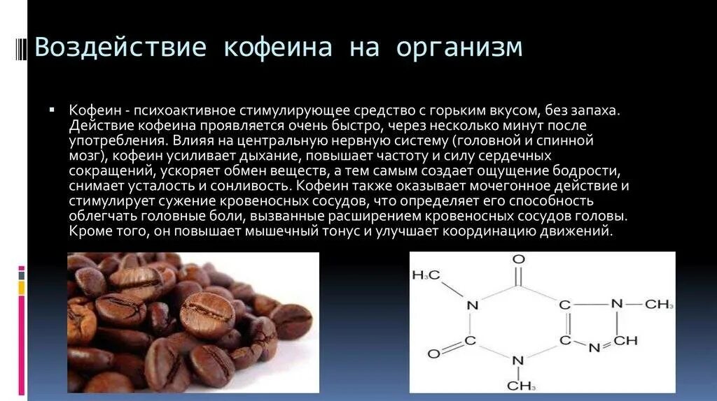 Как вывести кофеин