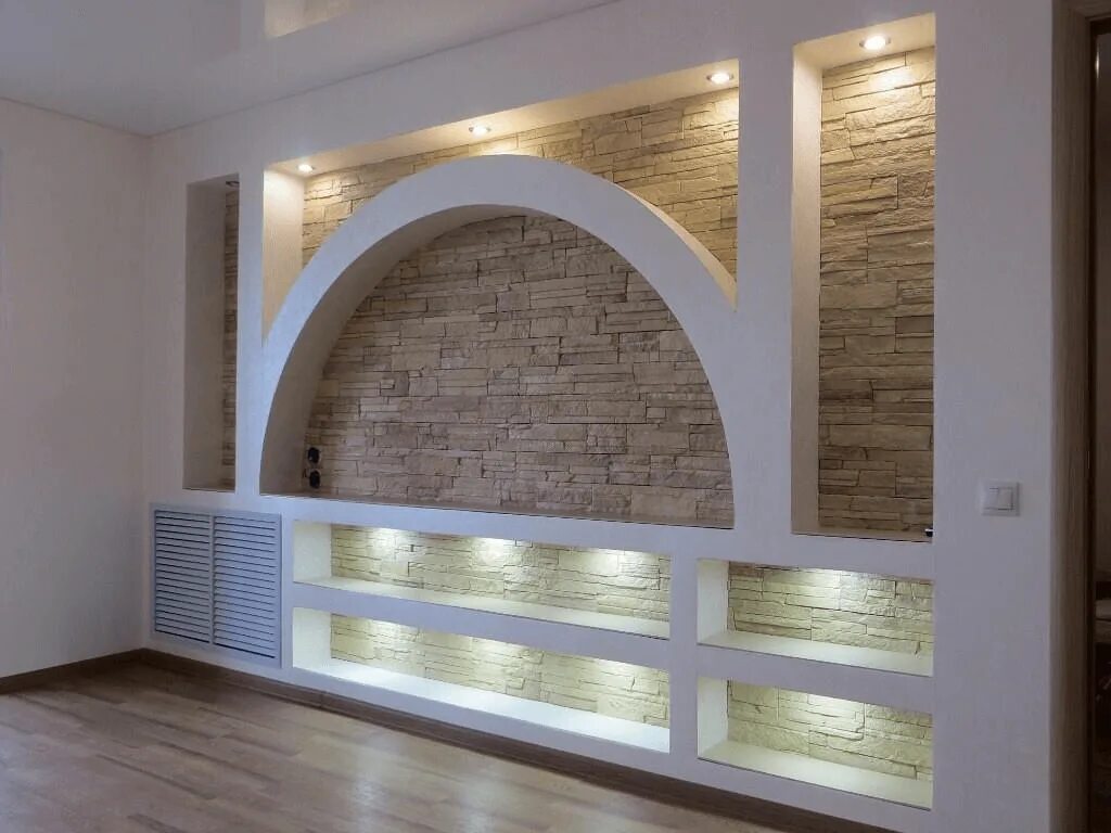Идея короба под телевизор, своими руками Tv wall design, Modern home interior de
