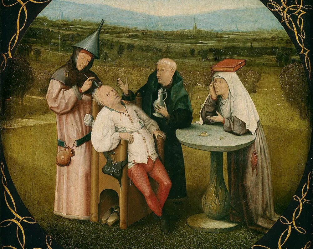 Босх извлечение камня глупости картина. Босх глупость. Иероним босх камень глупости. Иероним босх камень глупости. Извлечение камня глупости босх.