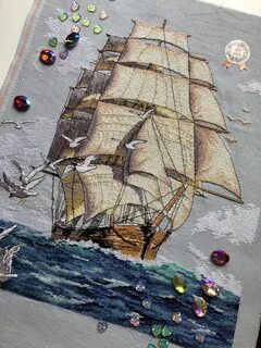 Вышивка морские