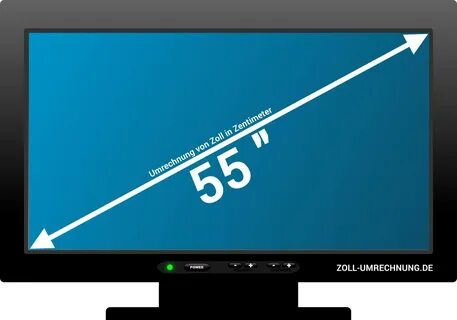 55 Zoll in cm 👁 Wirkliche Höhe und Breite: 55" Fernseher.