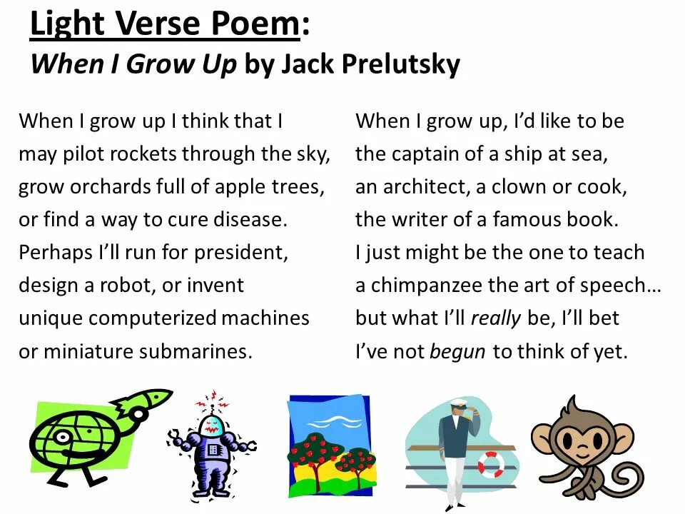 When i grow. When i grow up.... Стих на английском when i EAS. When i grow up poem.