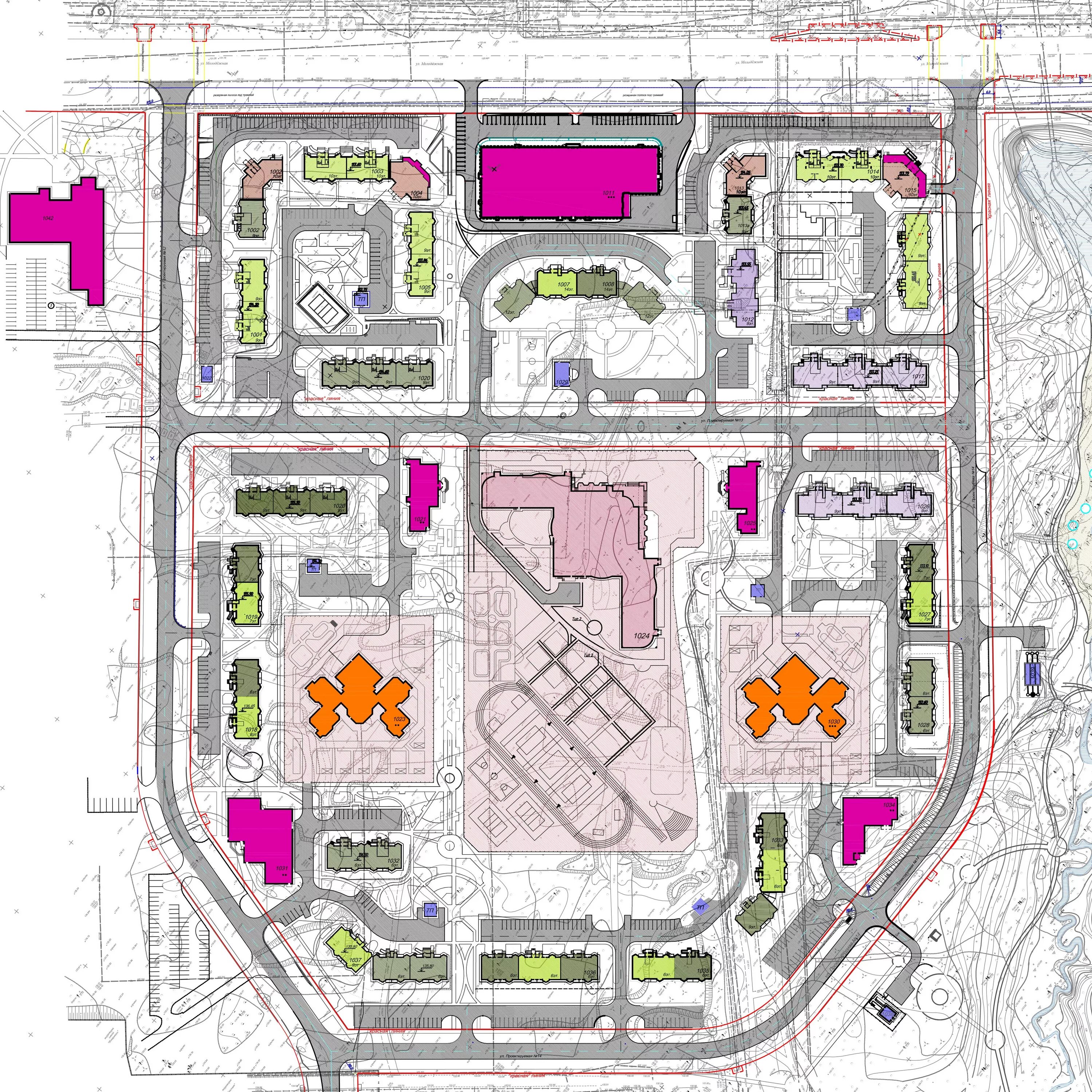 карта 10 микрорайона