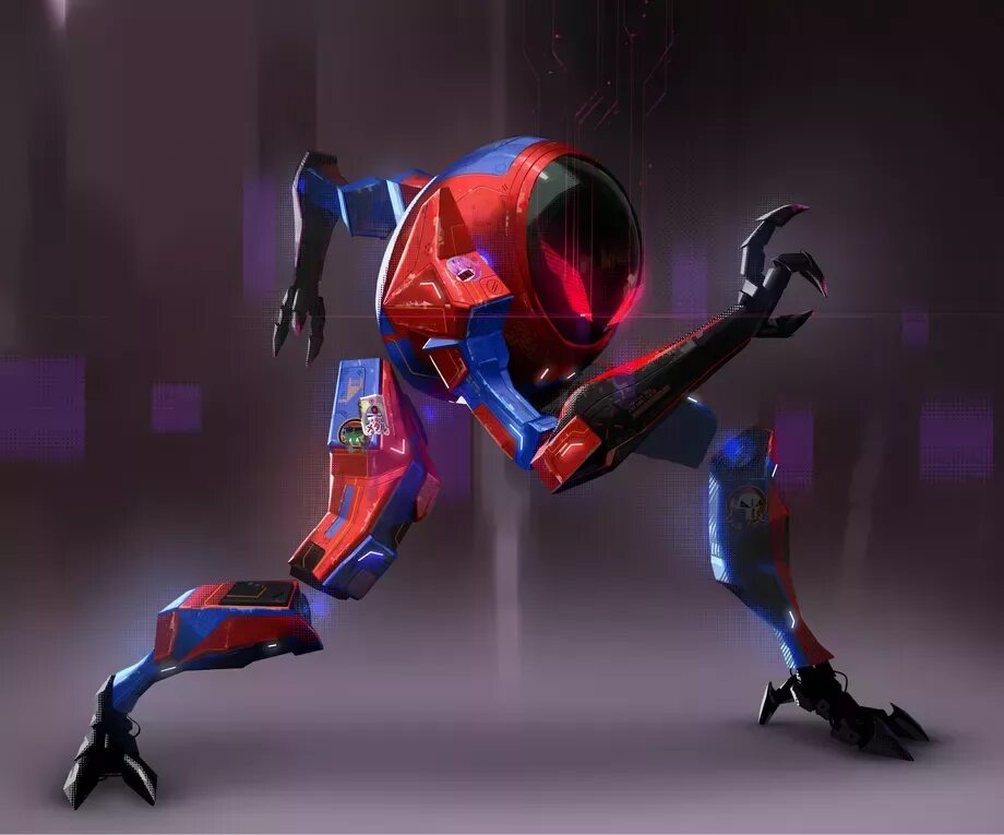 Спайдер верса. Робот паук концепт арт. Человек паук через вселенные. Человек-паук через вселенные робот. Человек-паук через вселенные робот паук.