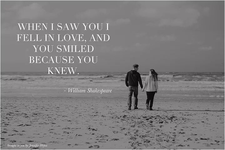 When have i fallen. When i saw you i fell in love and you smiled because you knew. i fell in love. when i saw you. when i saw you i fall in love.