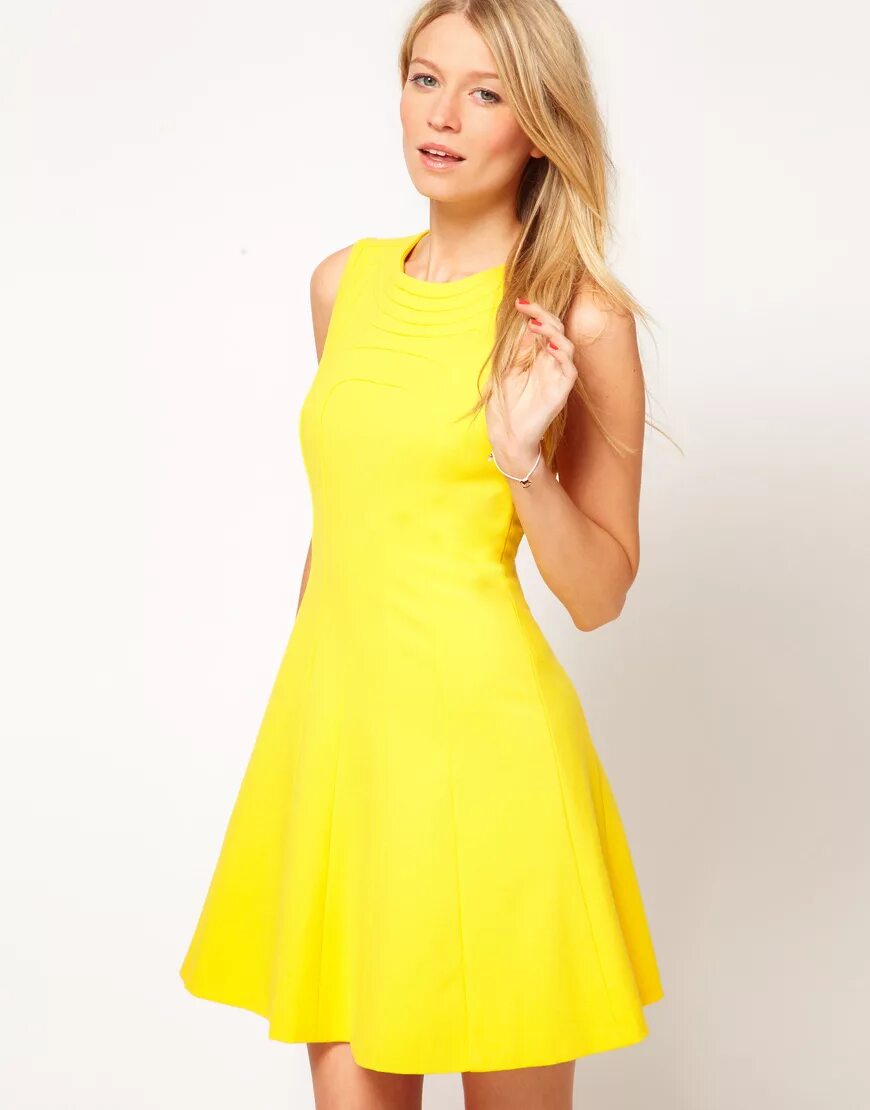 Желтое платье. Яркое платье. Ярко желтое платье. Желтое короткое платье. Желтая краса