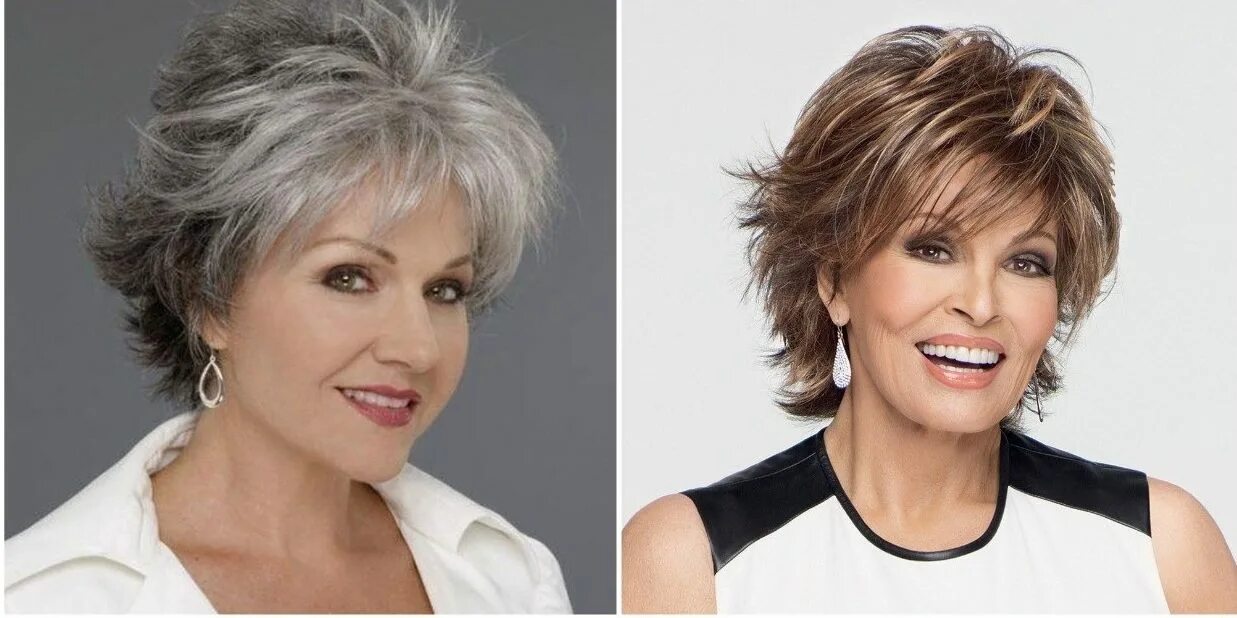 элегантные стрижки для женщин после 50. причёски на средний волос женщине. модные стрижки на полудлинные волосы для женщин 50 лет. каскад шегги омолаживающая. Raquel welch wigs.