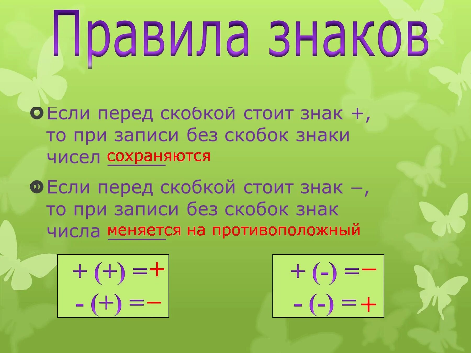 Правила знаков для чисел. Правило знаков математика. знаки при сложении и вычитании. умножение отрицательных чисел. сложение и вычитание с минусом и плюсом.