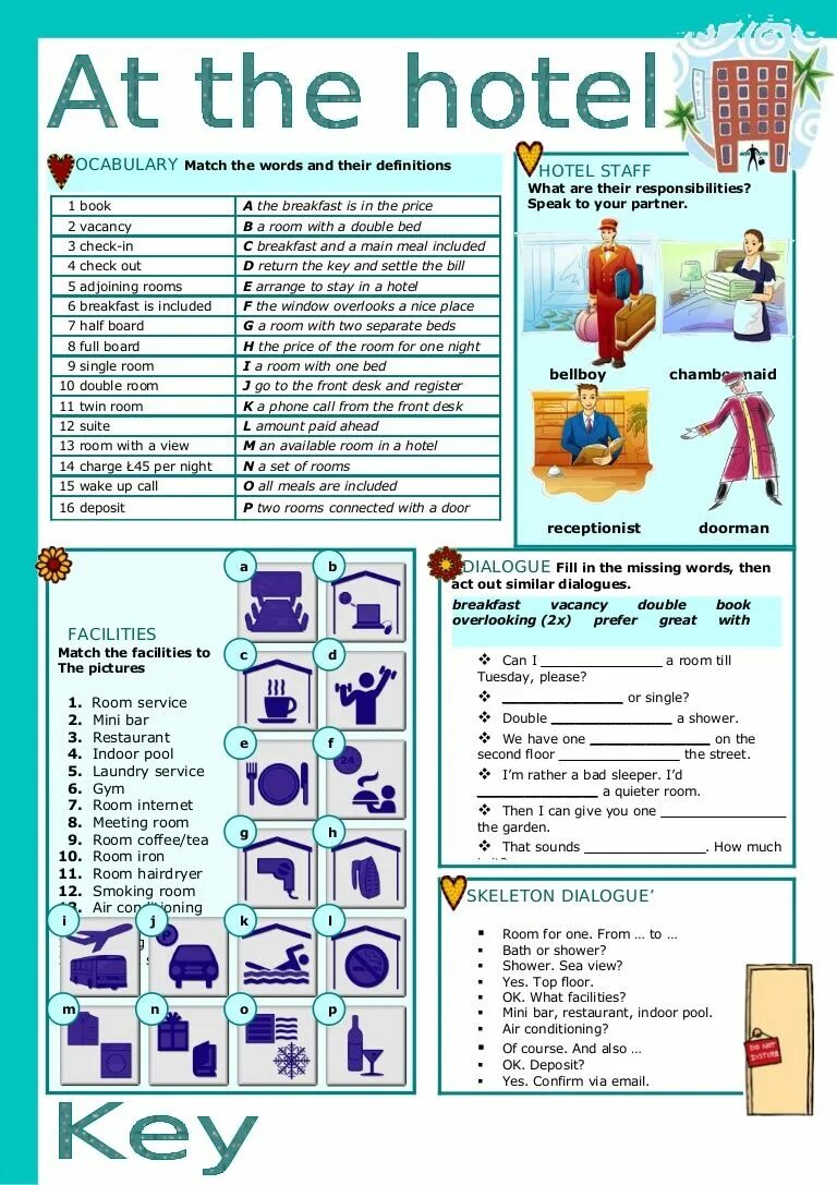 Английский язык в отеле Vocabulary. At the Hotel задания. Тема отель в англ языке. Задание по английскому at the Hotel. Speaking dialogue