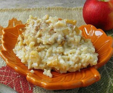 Рисовая каша с яблоками