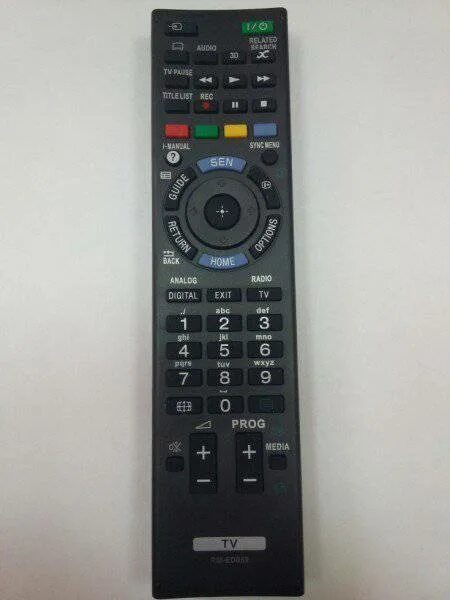 Sony KDL-40V4210 164/280 Remote control and tv controls indicators