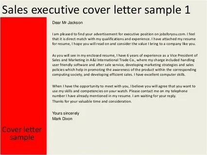 Sales letter