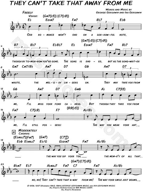 They cant take that away from me. They can't take that away from me (Frank Sinatra). They can't take that away from me Ноты. They can't take that away from me Ноты джазового стандарта.