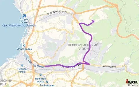 Карта второй речки владивосток
