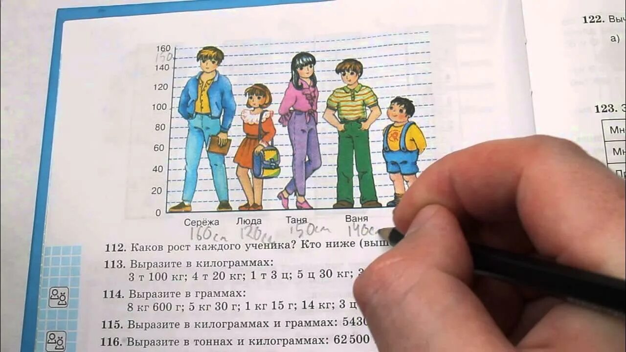 Математика 5 класс 4 123. Каков рост каждого ученика кто. Задачи 112. Каков рост каждого ученика кто ниже выше Тани. 1) Каков рост самого высокого ученика 10 класса?.