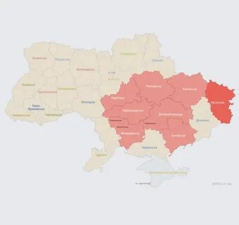 Воздушная карта украины