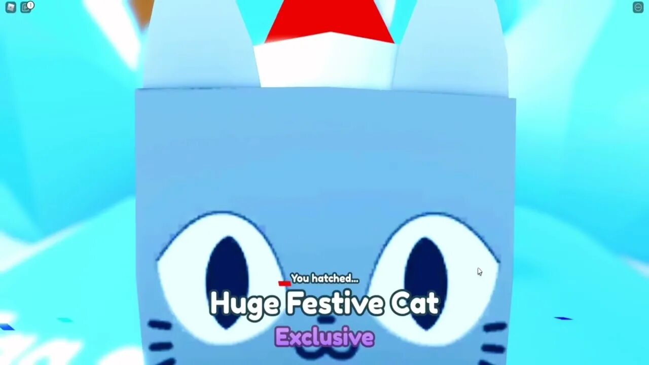 Huge pet x. Huge festive Cat. Фестив кет. Хьюг пет симулятор. Хуг кет пет симулятор x.