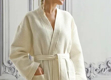 Вафельный халат больших размеров