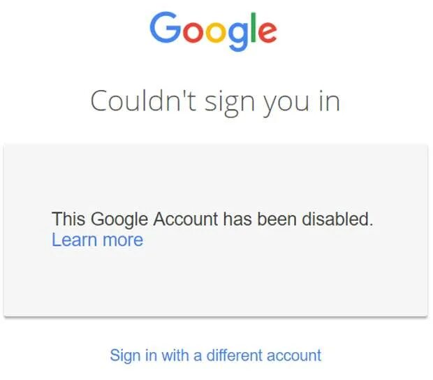 Google account error. Google account blocked. google блок картинки в serp.