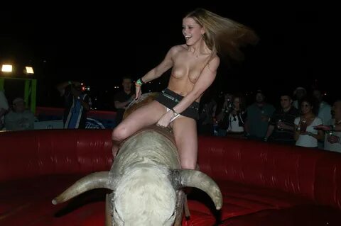 bull riding naked.