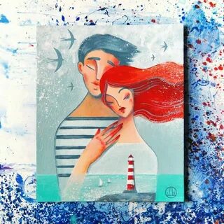 Влюбленные акрилом