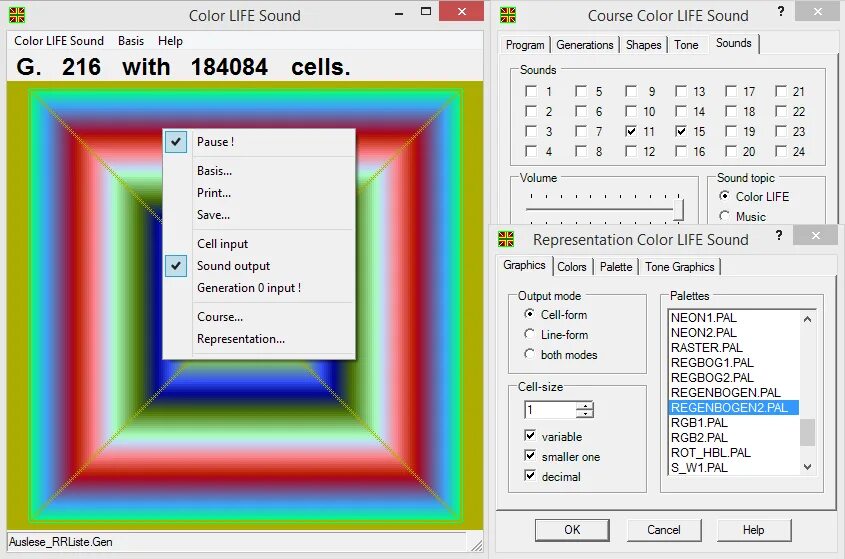 Life is sound. Цвет звука. Генерация цвета и звука. Life Color. Life Sound.