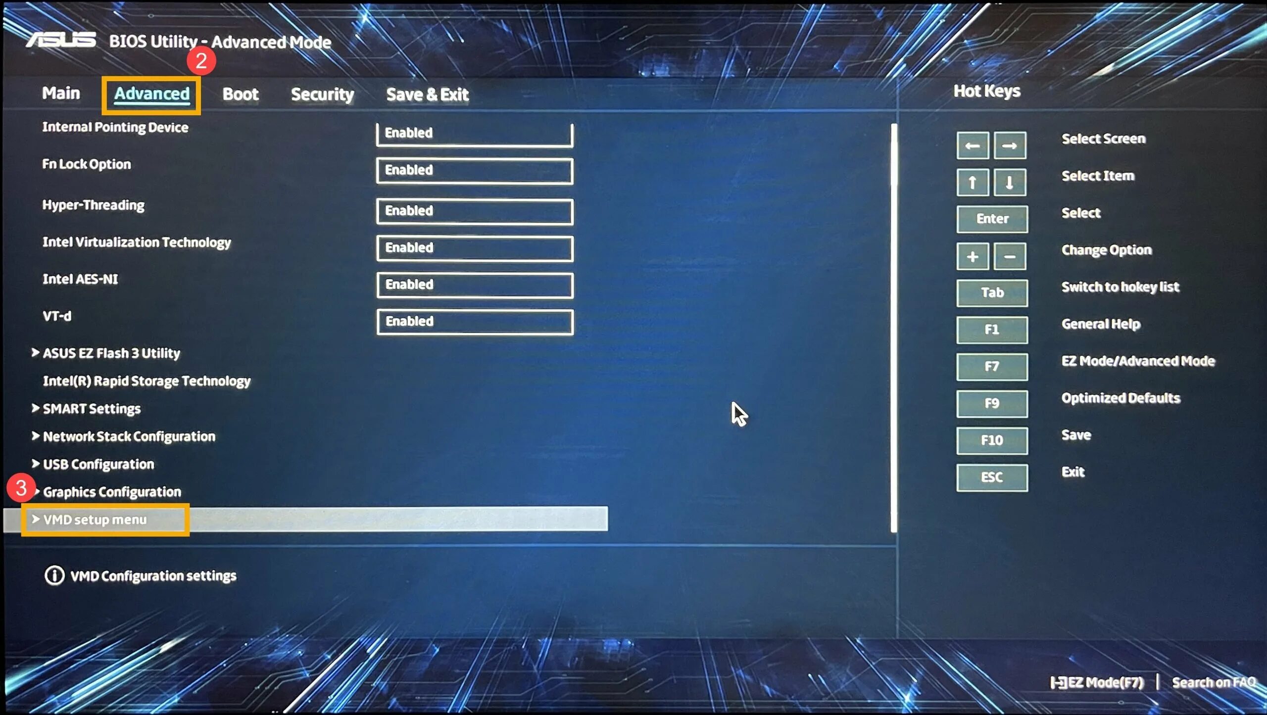 Vmd controller что это. Asus bios vmd. меню setup. rst vmd driver. vmd setup menu.