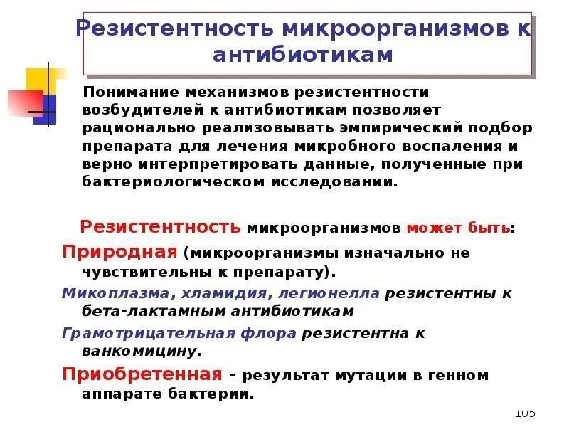 Резистентные формы микроорганизмов могут возникать при неправильном