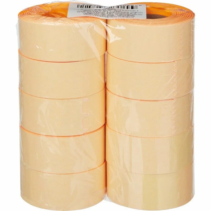 Этикет-лента 29*28 (оранжевая,прямоугольная) 10х16кмп/160шт, уп.. Этикет-лента прямоугольная 29х28 мм. Этикет лента оранжевая. Этикетки в рулонах.