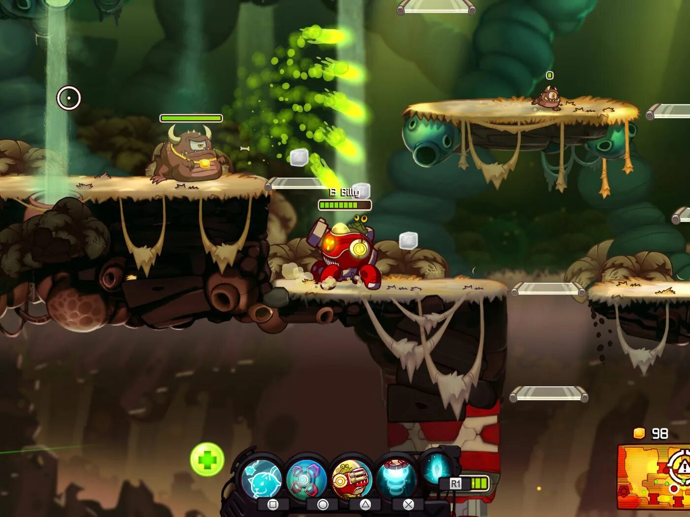 Как закончить уровень платформер. Awesomenauts ps4. аркада игра. аркадный платформер. 2d игры.