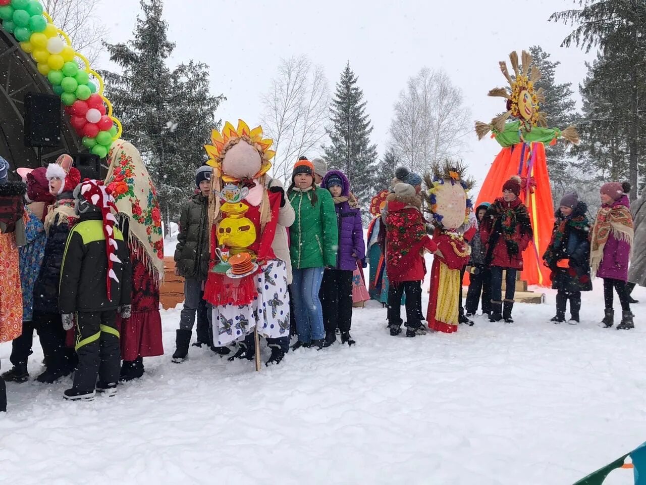 Прошла масленица народные гуляния