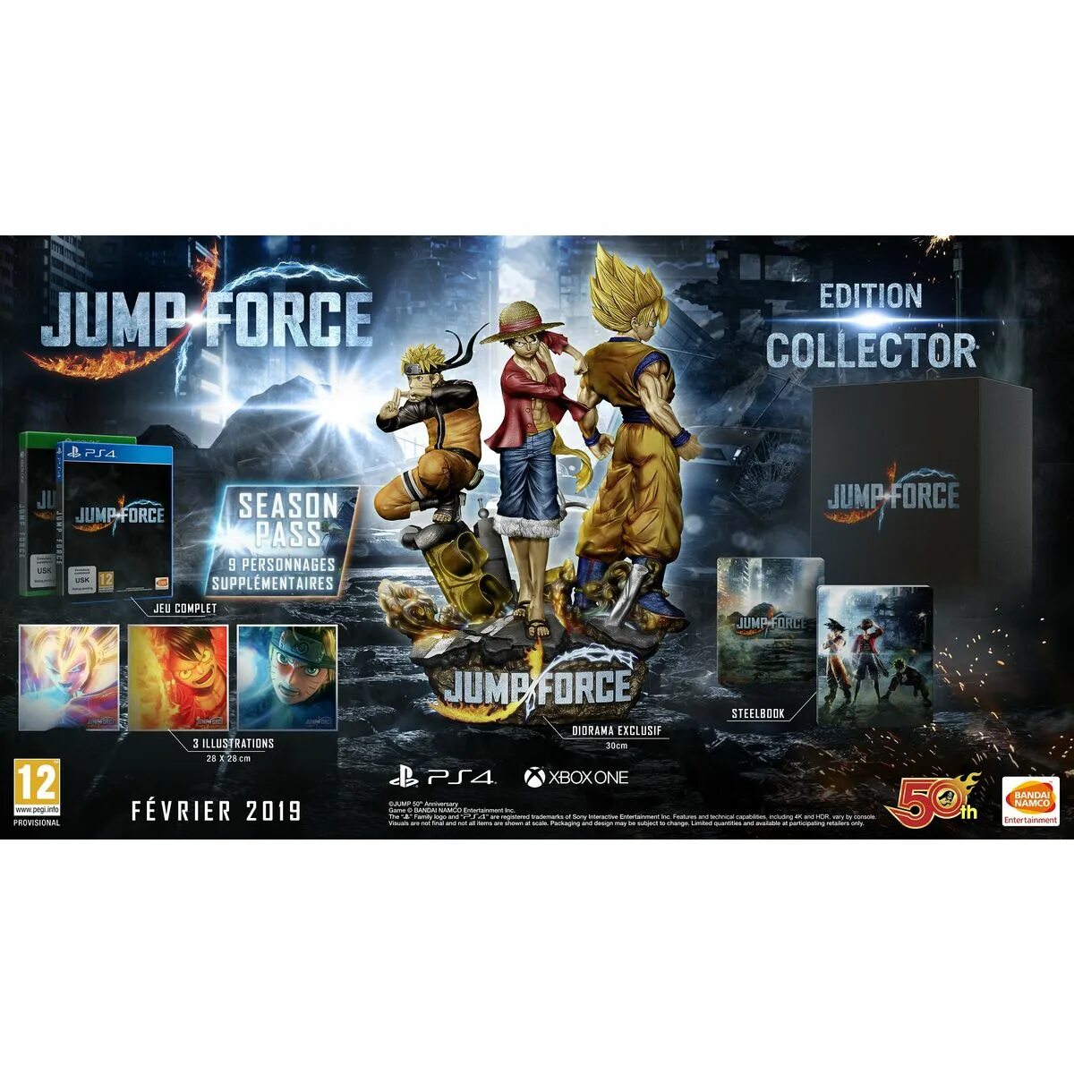Jump Force ps4. Jump Force последняя версия на пс4. Джамп Форс фигурки. Jump Force Premium Edition ps4.
