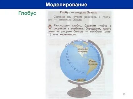 Рабочий лист глобус модель земли 2 класс