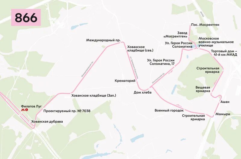 Транспорт до хованского кладбища. Маршрут автобуса 866 Московский. Автобус 866 Филатов луг. Маршруты автобусов Филатов луг. Схема станции Филатов луг.