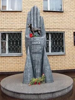 Памятник собаке лайке