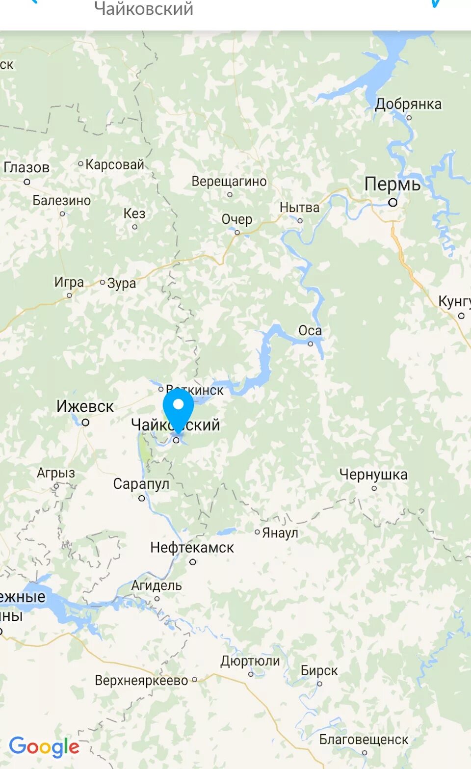 Пермь очер. Чайковский и пермь на карте пермского края.