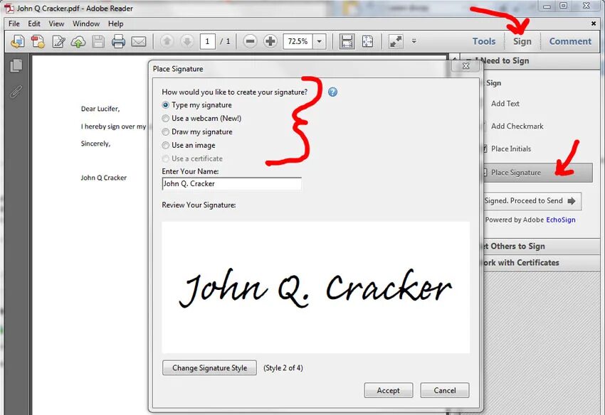 Как вставить подпись в pdf. Подпись в Adobe Acrobat Reader. Подпись pdf. Как добавить подпись в pdf. Добавить подписи в акробат.