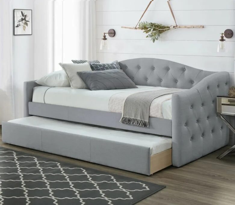 Раскладной диван в спальню. Кровать-диван addison daybed. кровать atlanta с дополнительным спальным местом. диван signal alessia 90x200. диван с выдвижной кроватью.