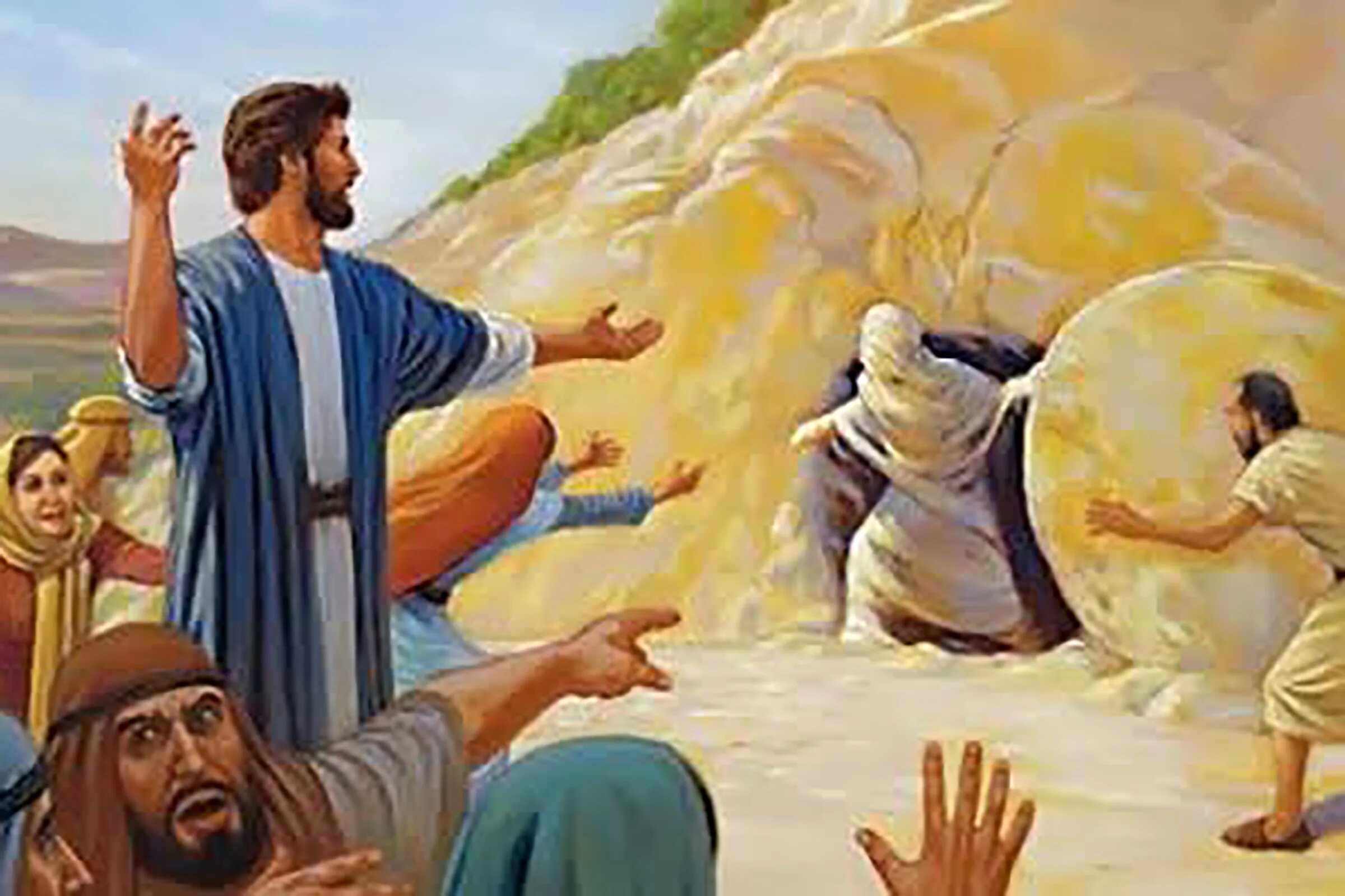 Иисус Христос JW. Иисус воскрешает Лазаря.