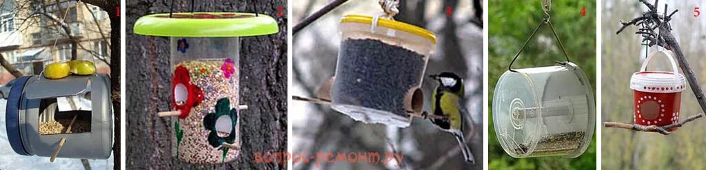 Кормушки для птиц своими руками. Фото и видео несложных кормушек Gatorade bottle