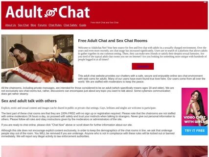 Adultchat offers free sex chat and dirty chat rooms for users aged 18 &...